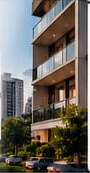 Edifício residencial com varandas